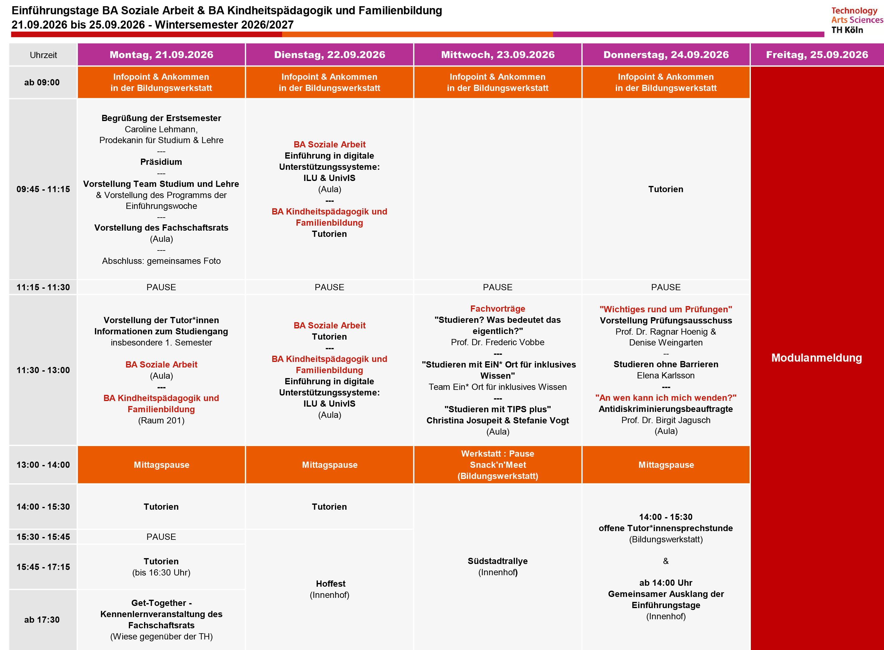 Bild der tabellarischen Darstellung der Einführungstage für die Vollzeit-Bachelorstudiengänge an der F01,
Alternativ steht auch ein PDF zum Download bereit