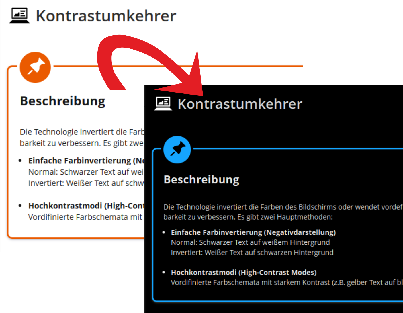 Beispielbild Kontrastumkehr